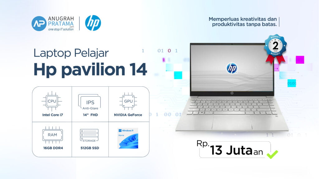 Tahun ajaran baru kuliah sudah dimulai, kamu pasti butuh ini! laptop pelajar HP Pavilion 14