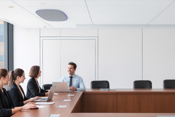 Rapat di ruang kantor