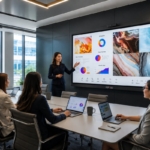 Ruang Meeting Modern Menggunakan Interactive Flat Panel