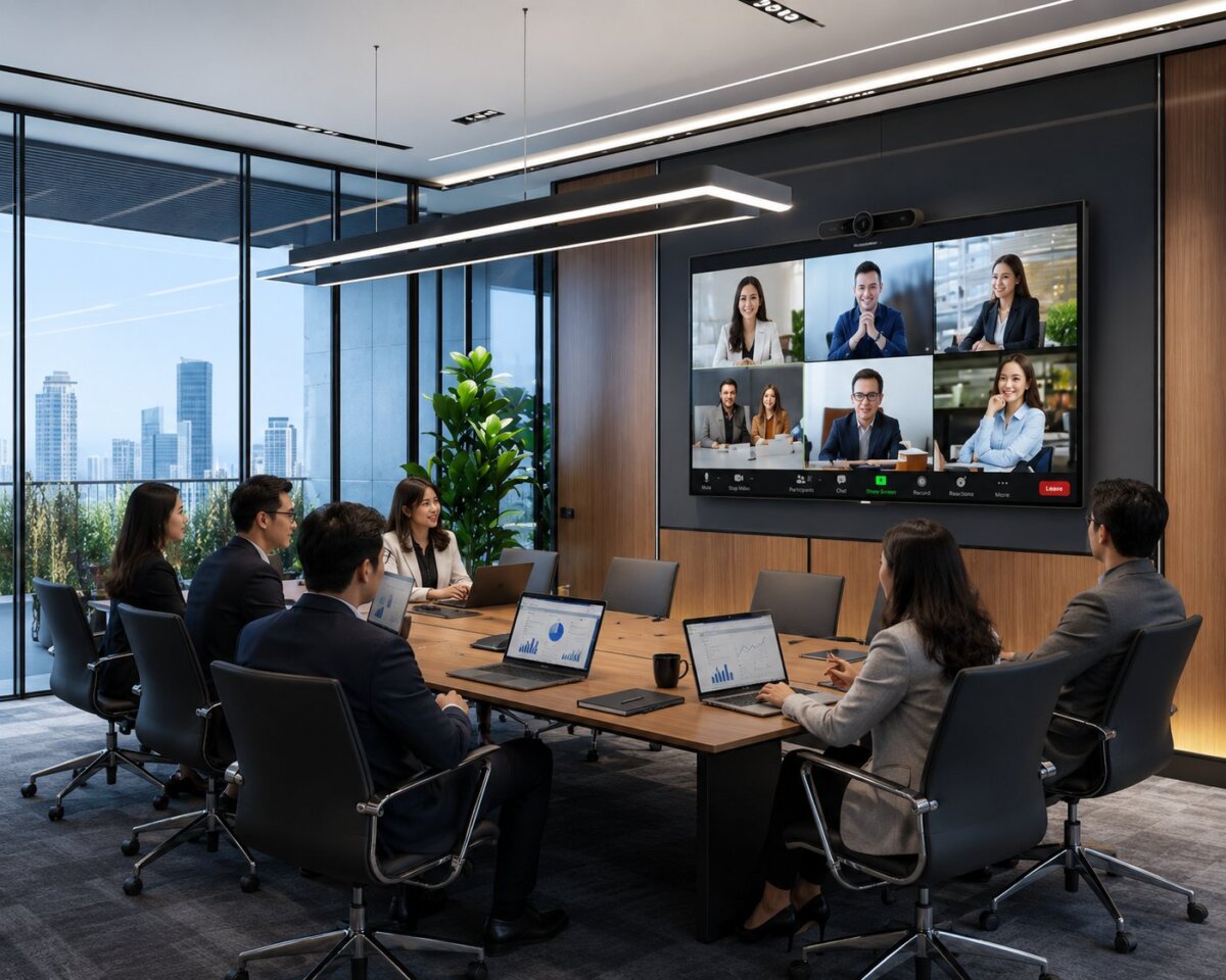Ruang Meeting Modern dengan Zoom Rooms