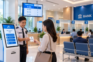 Sistem Antrean Digital di Sebuah Bank
