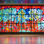 Video Wall di Sebuah Lorong Gedung