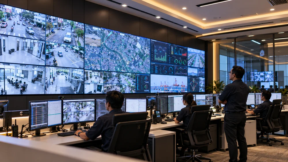 Video wall command center